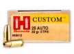 Hornady .25 ACP 35 Grain Jacketed Hollow Point Extreme Termin