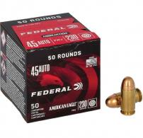 Federal American Eagle 45 ACP 230 GR Full Metal 50rd box - AE45A50 Federal American Eagle 45 ACP 230 GR Full Metal 50rd box - AE45A50