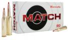 Hornady Match Boat Tail Hollow Point 223 Remington Ammo 20 Round Box - 8026