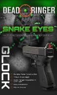 Dead Ringer Snake Eyes Front Sight For Glock Black - DR4552