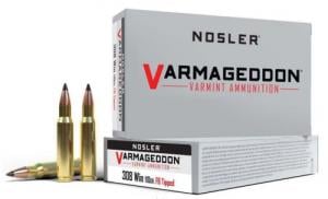 Nosler Varmageddon Flat Base Tipped 308 Winchester Ammo 20 Round Box - 40272