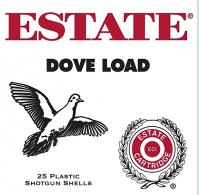 Estate Game and Target Dove 12 GA 2.75" 1-1/8 oz 8 Round 25 Bx/ - GTL12HN8 Estate Game and Target Dove 12 GA 2.75" 1-1/8 oz 8 Round 25 Bx/ - GTL12HN8