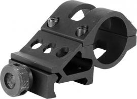 Aim Sports MT027 Tactical Ring Mount Offset For Rifle Picatinny/Weaver/Handguards 1" Tube Black Anodized Aluminum - 665