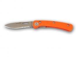 Knives of Alaska 00392FG Featherlite Hntr Folder D2 Drop Point Serr G10 Orng - 00392FG