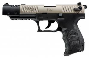 Walther Arms P22 Target Black/Nickel 22 Long Rifle Pistol - 5120337 Walther Arms P22 Target Black/Nickel 22 Long Rifle Pistol - 5120337