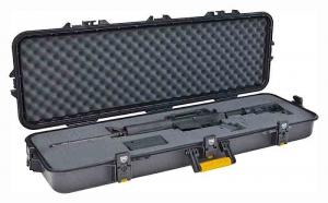 Plano 42" All Weather Gun Case Hard Plastic Blk w/Yel