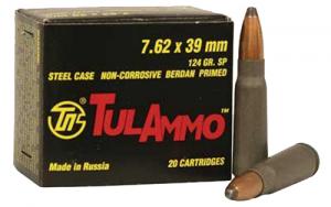 Tulammo Centerfire Rifle 7.62mmX39mm 124GR Soft Poi - UL076206 Tulammo Centerfire Rifle 7.62mmX39mm 124GR Soft Poi - UL076206