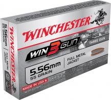 Winchester Ammo Win3Gun Rifle 5.56 NATO FMJ 55 GR 20B - X556TG