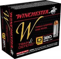 Winchester Ammo Defend 380 ACP JHP 95GR 20 Box/10 Case