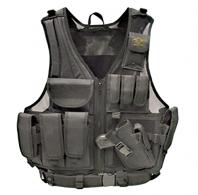 Galati Gear Deluxe Tactical Vest Tactical Black Husky - GLV547BL