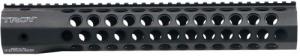 Troy Ind STRXAC111BT0 Battle Rail Alpha Revolution AR-15 Rifle Carbon Fiber Black 11" L - STRXAC111BT0