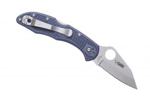 Kahr Arms KNSDBL001 Spyderco Folder 2.5" VG-10 Fiberglass Reinforced Nylon Blue - KNSDBL001