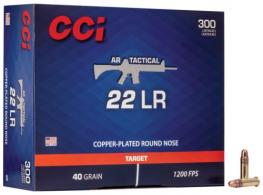 CCI 956 AR Tactical .22 LR 40gr Copper-Plated Round Nose 300rd Box