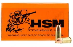 HSM 9mm Full Metal Jacket Round Nose 124 GR 50Box/20Ca - 9MM4R HSM 9mm Full Metal Jacket Round Nose 124 GR 50Box/20Ca - 9MM4R