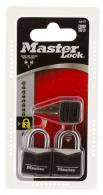 Master Lock Padlock Keyed Open With Key Keyed Alike Steel Vinyl-Covered 2 Per Pkg - 121T Master Lock Padlock Keyed Open With Key Keyed Alike Steel Vinyl-Covered 2 Per Pkg - 121T