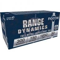 Fiocchi Full Metal Jacket 300 AAC Blackout Ammo 150gr fmj 50 Round Box - 300BLKC Fiocchi Full Metal Jacket 300 AAC Blackout Ammo 150gr fmj 50 Round Box - 300BLKC