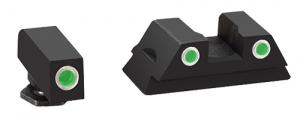Ameriglo Classic 3 Dot Night Sights For Glock 42 Black Gre - GL380