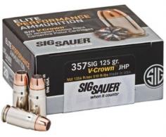 Sig Sauer  Elite Performance 357 Sig  JHP 125gr  20rd box - E357S120