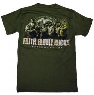 Duck Commander Faith.Family.Ducks. T-Shirt Moss Green L Cotton - DCSHIRTMFFD