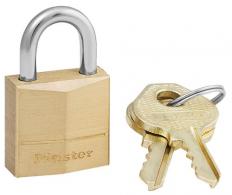 Master Lock Padlock Open With Key Gold Brass - 120D