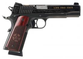 Sig Sauer 1911 Texas Engraved Gold SAO .45 ACP 5" 8+1 Night Sights Redwood Grip Black - 191145TXG Sig Sauer 1911 Texas Engraved Gold SAO .45 ACP 5" 8+1 Night Sights Redwood Grip Black - 191145TXG