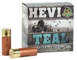 Main product image for Hevishot Hevi-Teal 12 GA 2.75" 1-1/8 oz 6 Round Steel 25 Box/10 Case