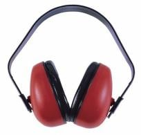 Radians Def-Guard Muff 23 dB Over the Head Red Ear Cups with Padded, Adjustable Black Headband for Adults 1 Pair - DF0310HC Radians Def-Guard Muff 23 dB Over the Head Red Ear Cups with Padded, Adjustable Black Headband for Adults 1 Pair - DF0310HC