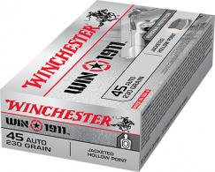 Winchester Ammo Win1911 45 ACP 230 GR FMJ/JHP 200ct Wooden Box/2Cs - X45W1911