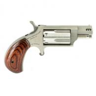 North American Arms Mini Rosewood/Stainless 1.125" Ported 22 WMR Revolver - NAA22MSP