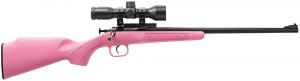 Crickett Single Round .22 LR w/Scope Bolt 16.1" 1 Synthetic Pink Stk Blued - 220BS Crickett Single Round .22 LR w/Scope Bolt 16.1" 1 Synthetic Pink Stk Blued - 220BS