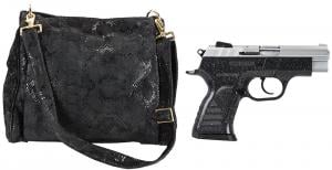 EUROPEAN AMERICAN ARMORY Pavona Cmpt Purse Set DA/SA 9mm 3.6" 13+1 Charcoal/Silver Blk Purse - 999512