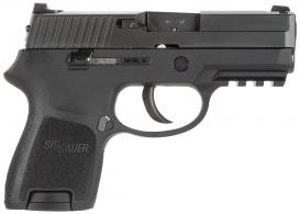 Sig Sauer P250 Sub Cmpt w/Rail DAO 40S&W 3.6" 10+1 CS Poly Grips Blac - 250SCR40B