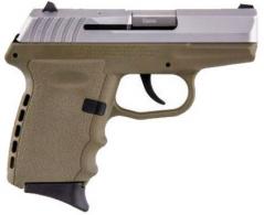 SCCY CPX-2 Flat Dark Earth/ Stainless 9mm Pistol - CPX2TTDE