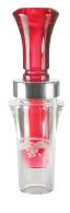 Duck Commander Acrylic Duck Call Double Reed Clear/Red - DCACR