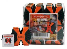 AccuSharp SharpNEasy 2Step Sharpener Ceramic Stone Fine/Coarse 24Pk Orang