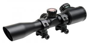 TruGlo TruBrite Xtreme Compact Tactical 4x 32mm Mil-Dot Red / Green Reticle Rifle Scope - TG8504TL