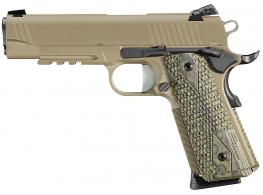 Sig Sauer 1911TCA45SCP 1911 Traditional Scopion SAO 45 ACP 8+1 NS Grn/Blk G10 Grip FD - 1911TCA45SCPN