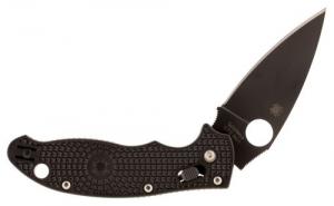 Spyderco Manix 2 Lightweight 3.37" Folding Drop Point Plain Black DLC CTS BD1N SS Blade/FRCP Black Handle