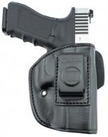 Tagua IPH4630 4 In 1 IWB/OWB Black Leather Belt Clip Fits Springfield XD Right Hand - 845