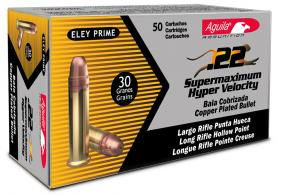 Aguila1B222297.22LR30GRSuperMaxHollowPoint5000Cs Aguila1B222297.22LR30GRSuperMaxHollowPoint5000Cs
