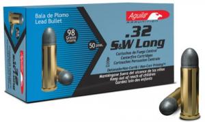 Aguila Target & Range Lead Round Nose 32 S&W Long Ammo 50 Round Box - 1E322340 Aguila Target & Range Lead Round Nose 32 S&W Long Ammo 50 Round Box - 1E322340