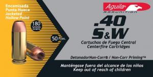 AGUILA 40SW 180 GR HP 1000 - 1E402115 AGUILA 40SW 180 GR HP 1000 - 1E402115