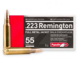 Aguila Target & Range Full Metal Jacket 223 Remington Ammo 50 Round Box - 1E223110
