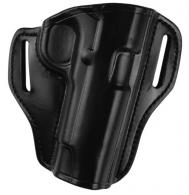 Bianchi 25022 57 Remedy OWB Size 11 Black Leather Belt Slide Compatible w/Ruger Security-9/Glock 19/23/32/45 Belt 1.50" Wide Rig - 153
