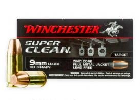 Winchester Ammo W9MMLF Super Clean 9mm 90 GR Full Metal Jacket 50 Bx/ 10 - 12 Winchester Ammo W9MMLF Super Clean 9mm 90 GR Full Metal Jacket 50 Bx/ 10 - 12