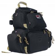 GPS Bags 1711BPBT Handgunner Backpack Black/Tan 1000D Nylon Holds 4 Handguns - 663