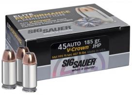 Sig Sauer 45 185 VCROWN 20/10 - E45AP0-20 Sig Sauer 45 185 VCROWN 20/10 - E45AP0-20
