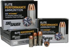 Sig Sauer Elite V-Crown Jacketed Hollow Point 45 ACP Ammo 230gr 20 Round Box - E45AP220 Sig Sauer Elite V-Crown Jacketed Hollow Point 45 ACP Ammo 230gr 20 Round Box - E45AP220