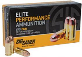 Main product image for Sig Sauer Elite Ball Full Metal Jacket 9mm Ammo 115 gr 50 Round Box