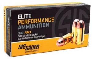 Sig Sauer Elite .45 ACP 230gr FMJ ELITE 50rd box - E45BA350 Sig Sauer Elite .45 ACP 230gr FMJ ELITE 50rd box - E45BA350